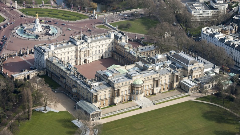 Buckingham Palace from above 