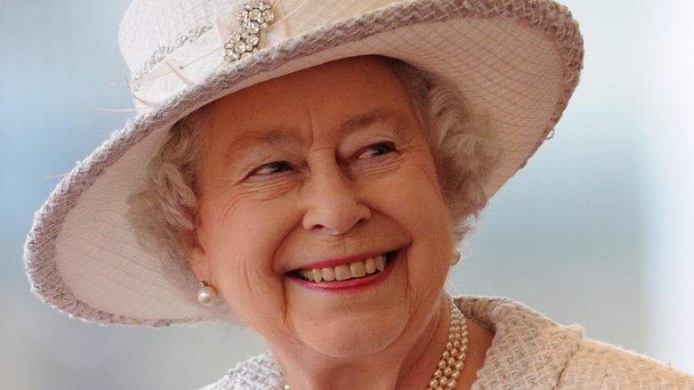 Queen Elizabeth smiling 