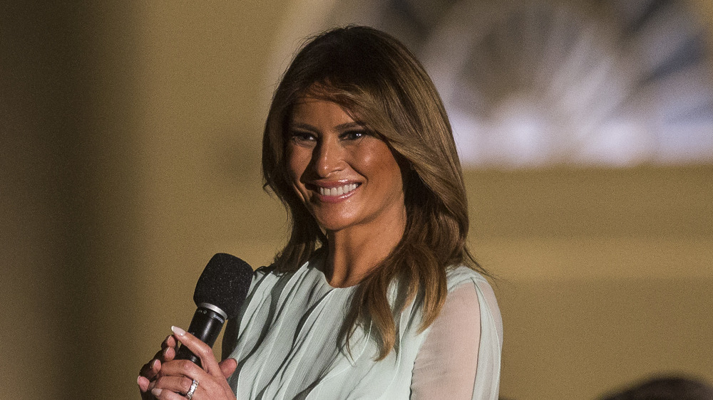 Melania Trump at the state dinner