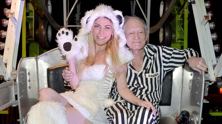 Crystal Hefner and Hugh Hefner