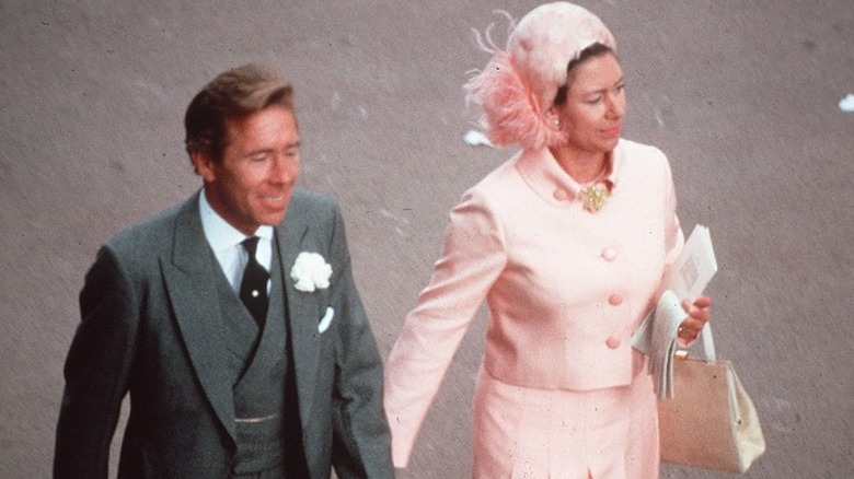 Princess Margaret and Antony Armstrong-Jones walking 