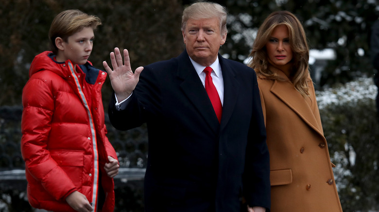 Barron Trump, Donald Trump, Melania Trump