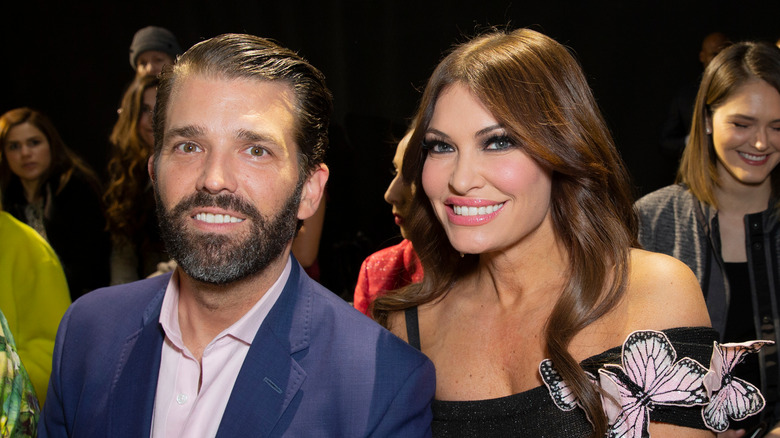 Donald Trump Jr. and Kimberly Guilfoyle smiling