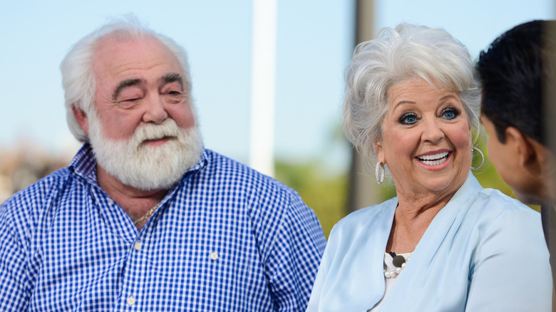 Michael Groover and Paula Deen smiling