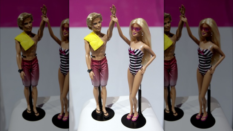 Ken and Barbie dolls