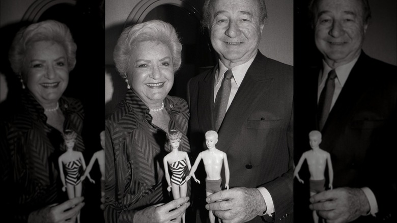 Ruth and Elliot Handler with Barbie and Ken dolls