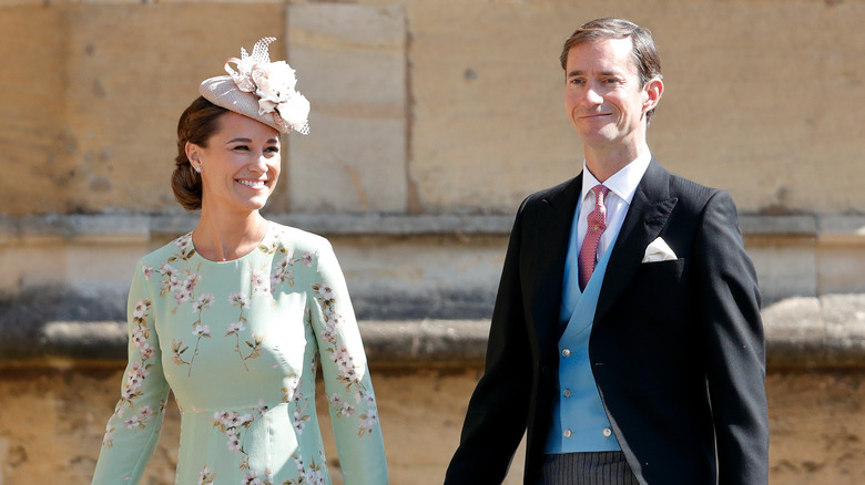 Pippa Middleton and James Matthews smiling