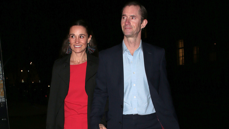 Pippa Middleton and James Matthews smiling