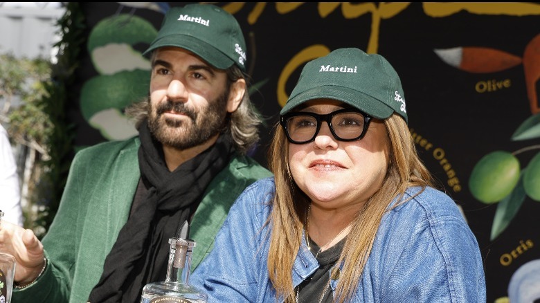 John Cusimano and Rachael Ray wearing matching hats at the 2023 Food Network Wine & Food Festival