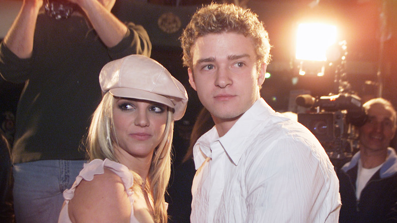 Justin Timberlake and Britney Spears on the red carpet. 