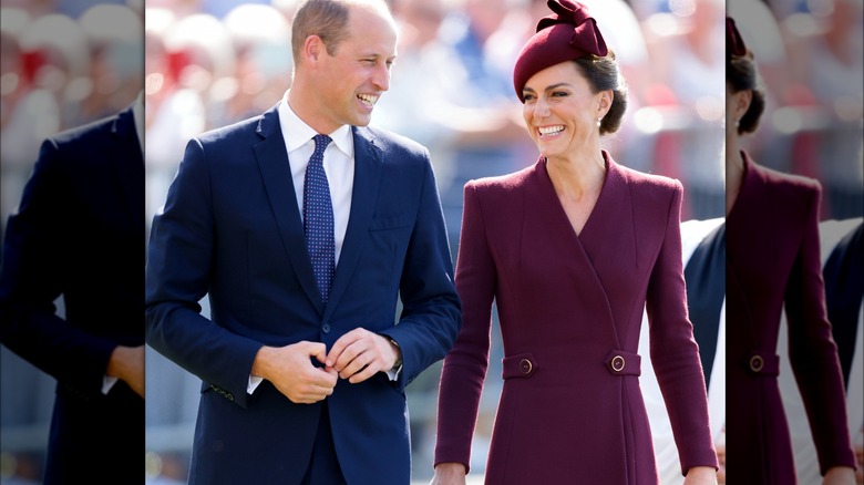 Prince William and Kate Middleton smiling