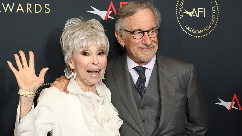 Rita Moreno and Steven Spielberg