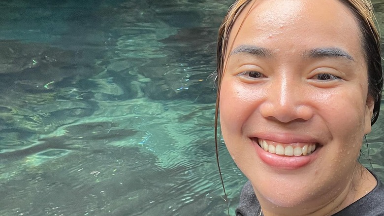 Annie Suwan smiling at the Jang Cave