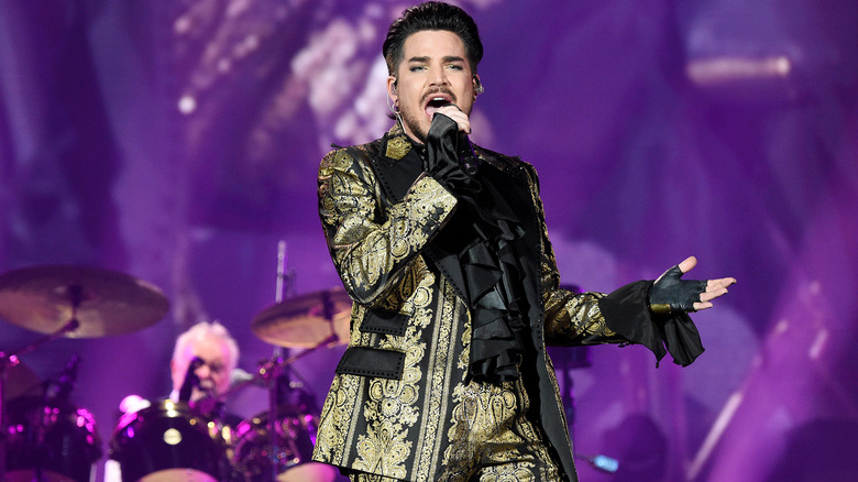 Adam Lambert performing