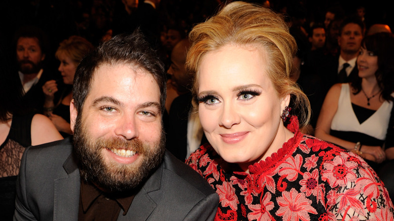 Simon Konecki and Adele smiling