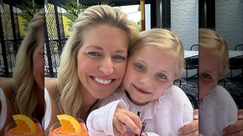 Ainsley Earhardt smiling with her daughter