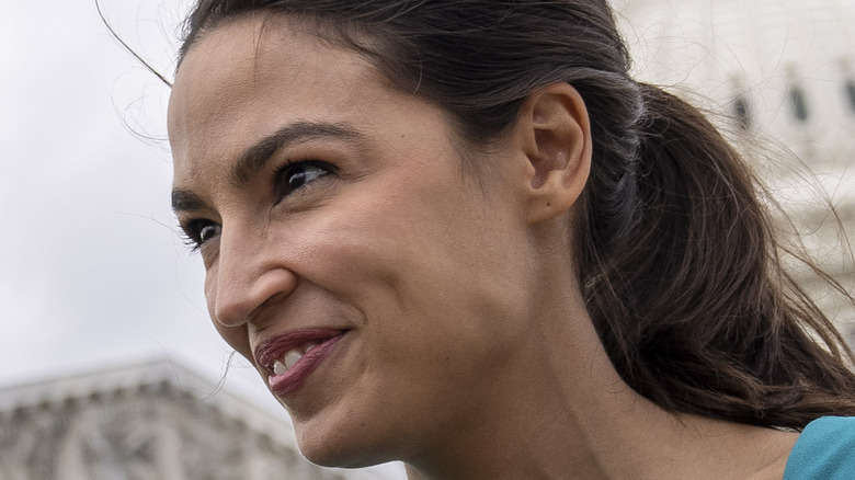 Alexandria Ocasio-Cortez smiling