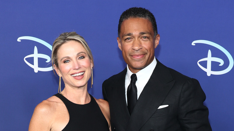 Amy Robach and TJ Holmes attend the ABC Disney Upfront in New York City (2022)