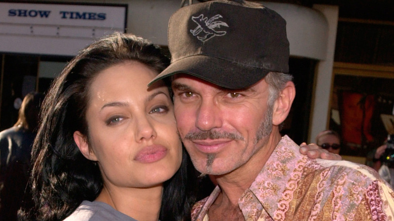 Angelina Jolie and Billy Bob Thornton posing