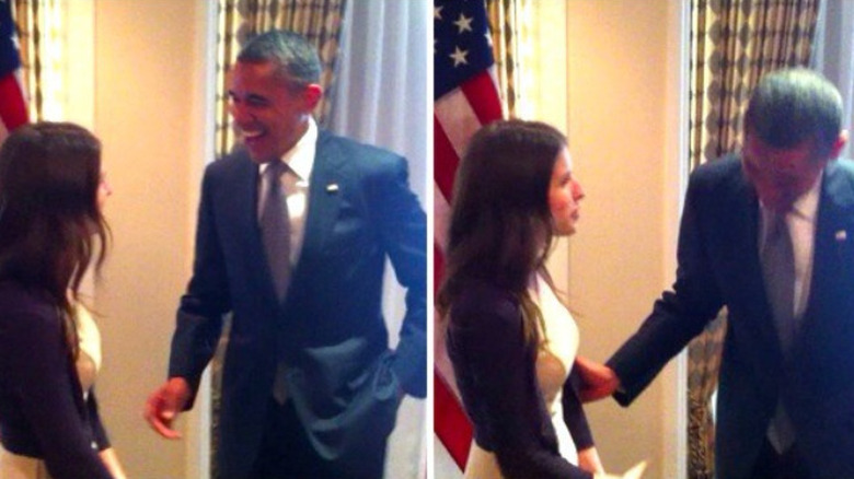 Anna Kendrick and Barrack Obama