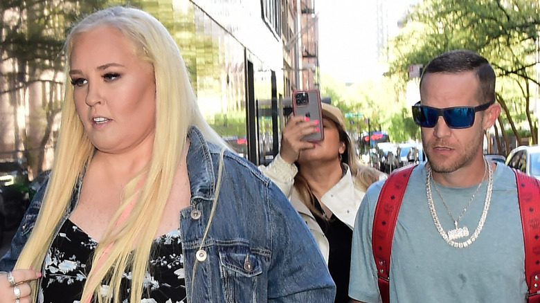 June "Mama June" Shannon walking with her husband, Justin Stroud