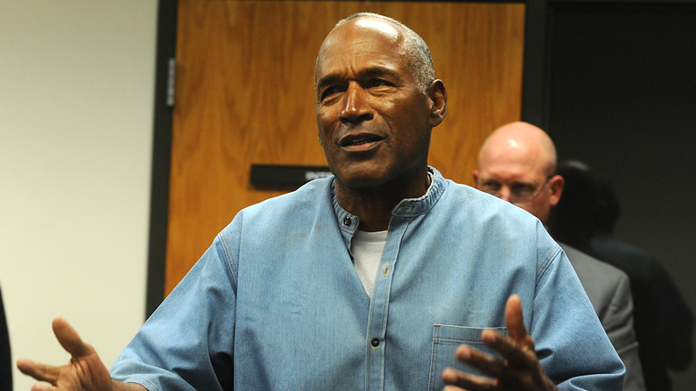 OJ Simpson with a neutral expression