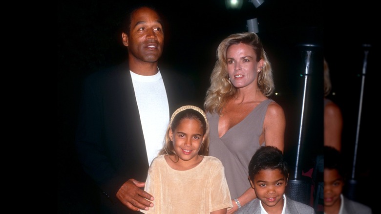 OJ Simpson with his children