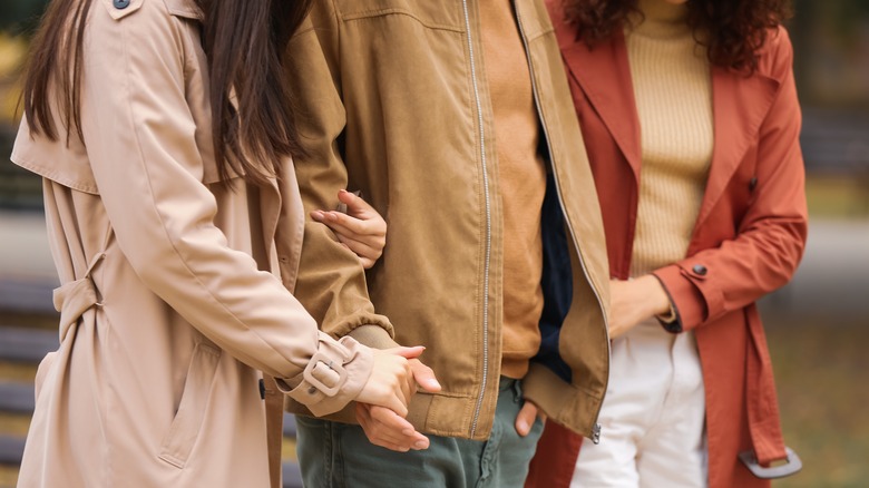 Poly couple enjoying a day out