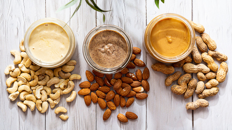 peanut butter, almond butter, cashew butter