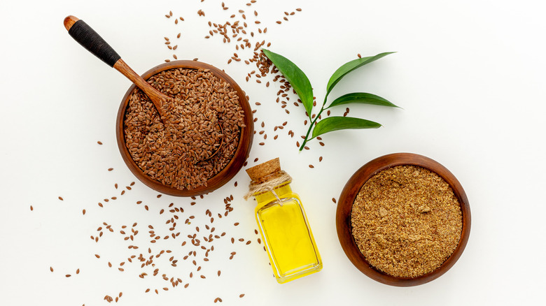 flaxseed oil and flour