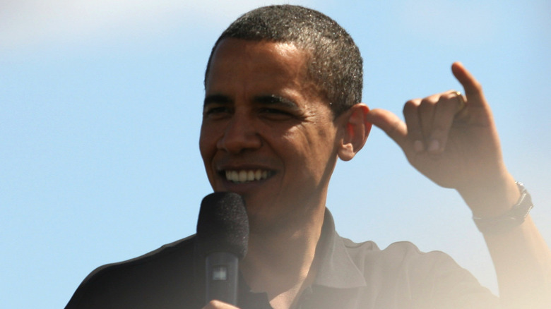 Barack Obama in Honolulu, Hawaii on August 8, 2008