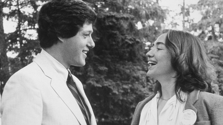 Young Bill Clinton and Hillary Rodham Clinton