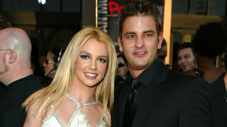 Britney and Bryan Spears posing