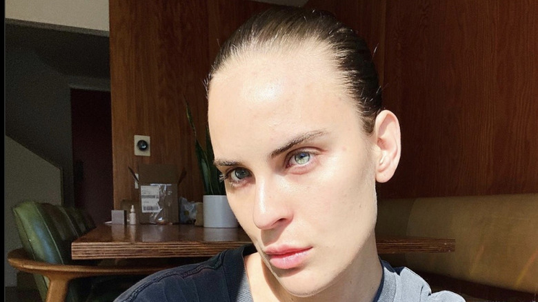 Tallulah Willis makeup-free selfie