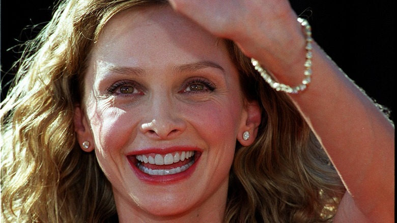 Calista Flockhart waving