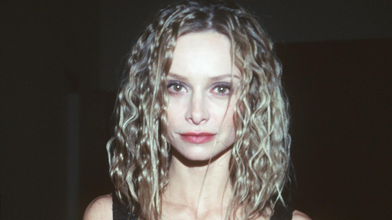 Calista Flockhart with curly hair