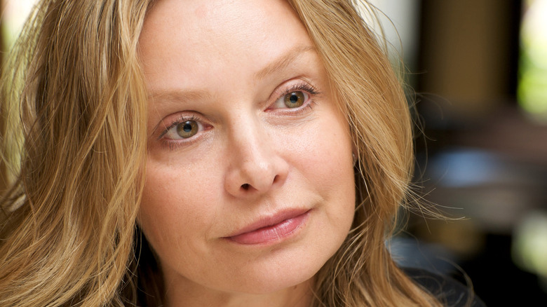 Calista Flockhart in a press call