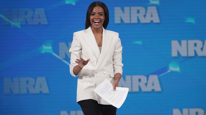 Candace Owens arrives at NRA event