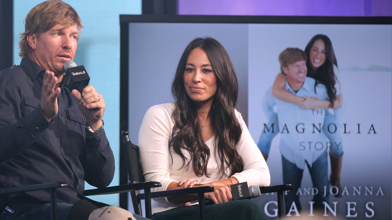 Chip and Joanna during an interview