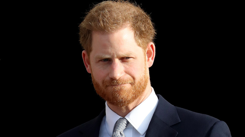 Prince Harry frowning 