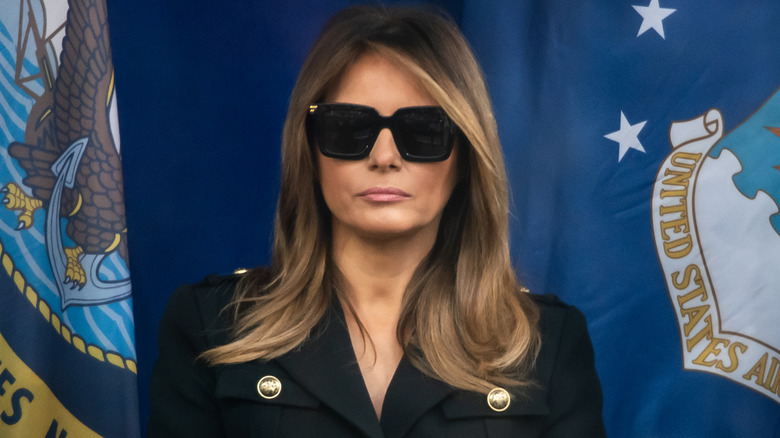 Melania Trump wearing sunglasses