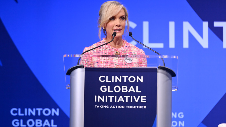 Dana Perino delivering a speech