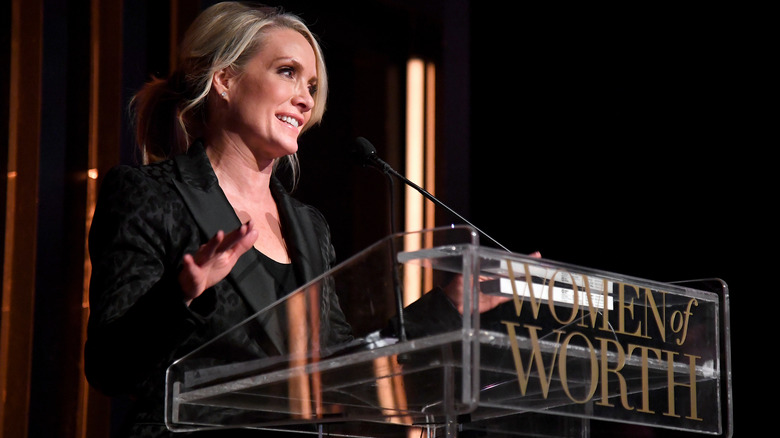 Dana Perino delivering a speech