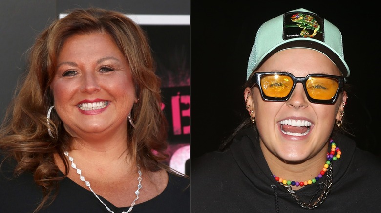 A split image of JoJo Siwa and Abby Lee Miller