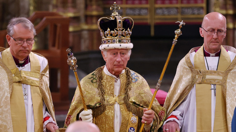 King Charles III at his coronation 