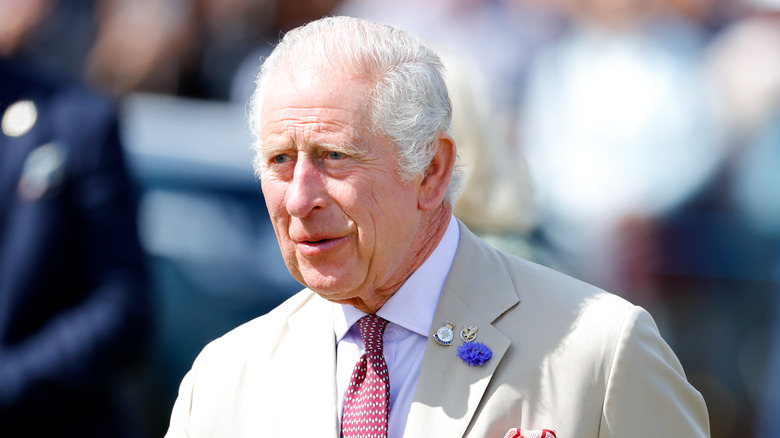 Charles at Flower Show, walking 