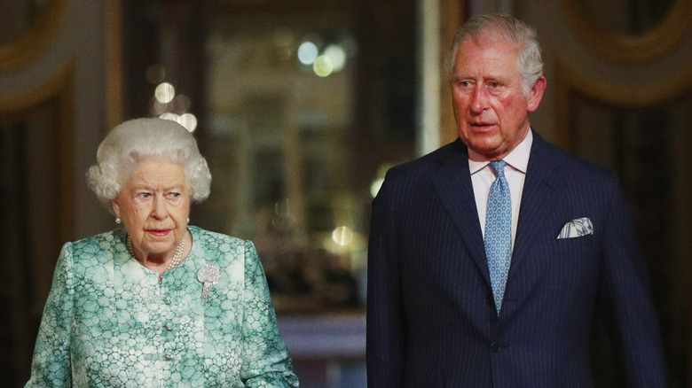 Elizabeth and Charles walking