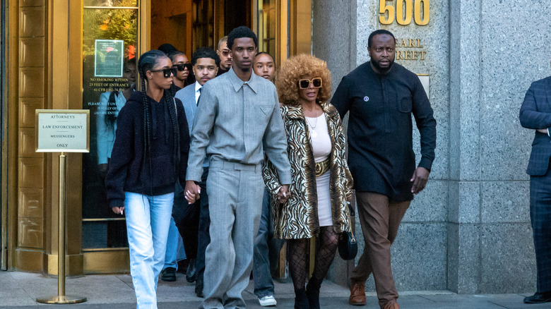 Janice Combs and Sean Combs' children head to support Diddy in court