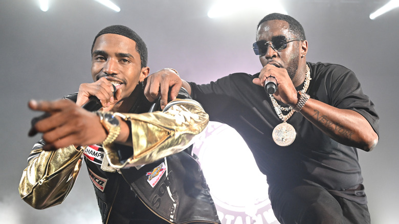 Sean and Christian Combs performing live