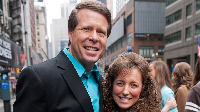 Michelle and Jim Bob Duggar in Time Square